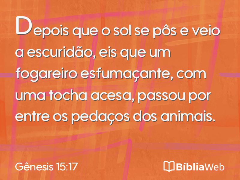 Gênesis 15:17 em imagem para compartilhar