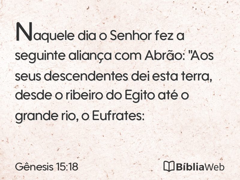 Gênesis 15:18 em imagem para compartilhar