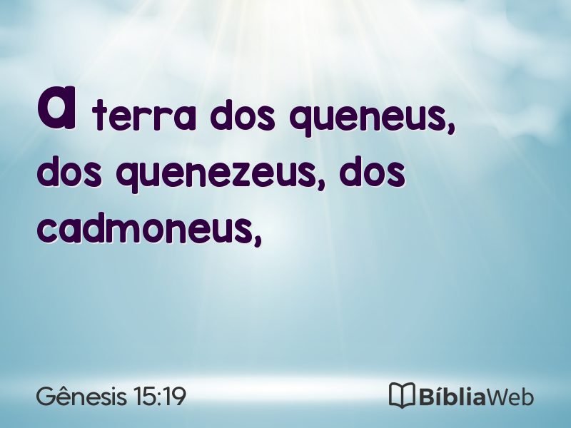 Gênesis 15:19 em imagem para compartilhar