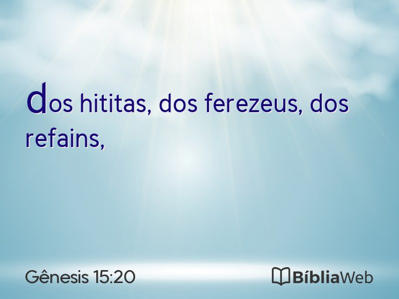 Gênesis 15:20 em imagem para compartilhar