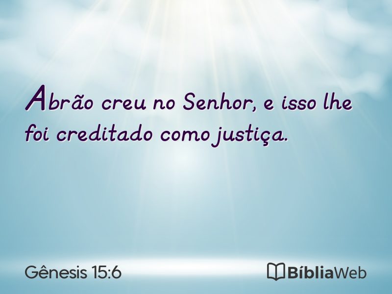 Gênesis 15:6 em imagem para compartilhar