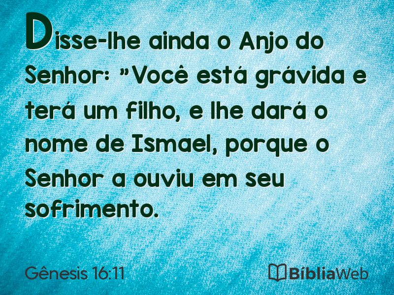 Gênesis 16:11 em imagem para compartilhar