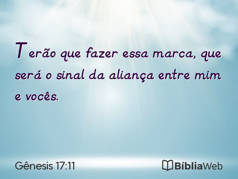 Gênesis 17:11 em imagem para compartilhar