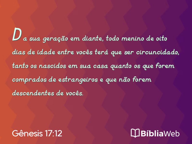 Gênesis 17:12 em imagem para compartilhar