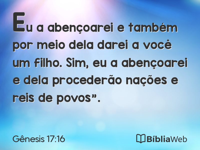 Gênesis 17:16 em imagem para compartilhar