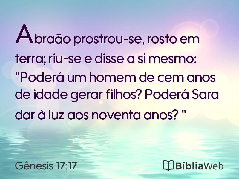 Gênesis 17:17 em imagem para compartilhar