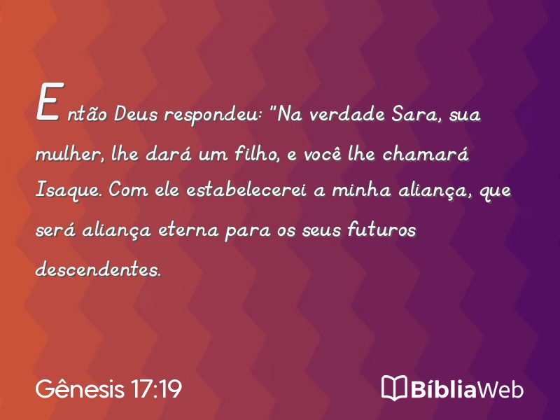 Gênesis 17:19 em imagem para compartilhar
