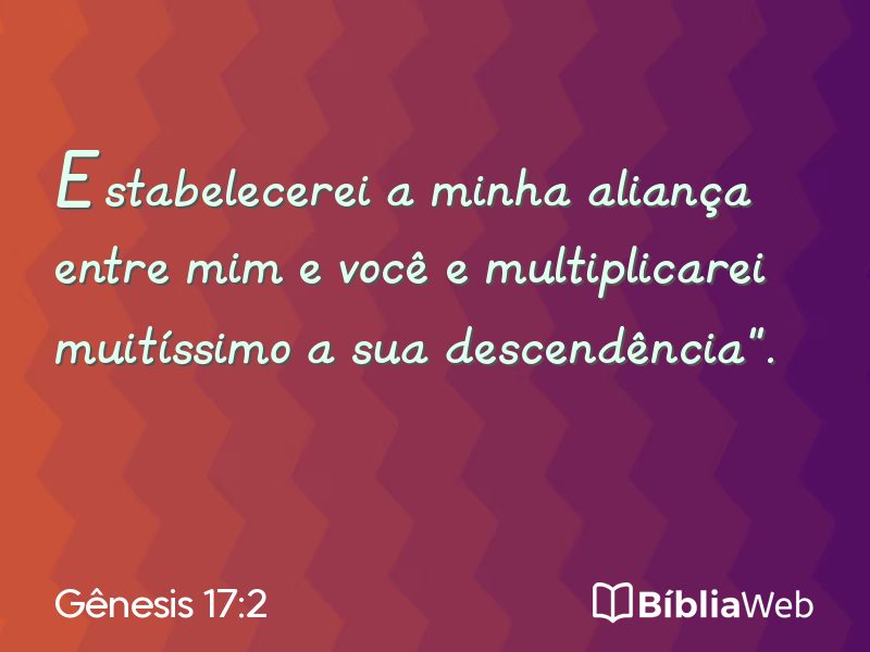 Gênesis 17:2 em imagem para compartilhar