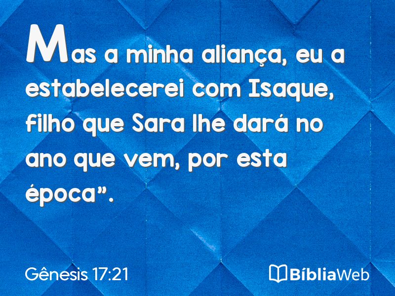 Gênesis 17:21 em imagem para compartilhar