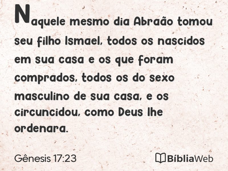 Gênesis 17:23 em imagem para compartilhar