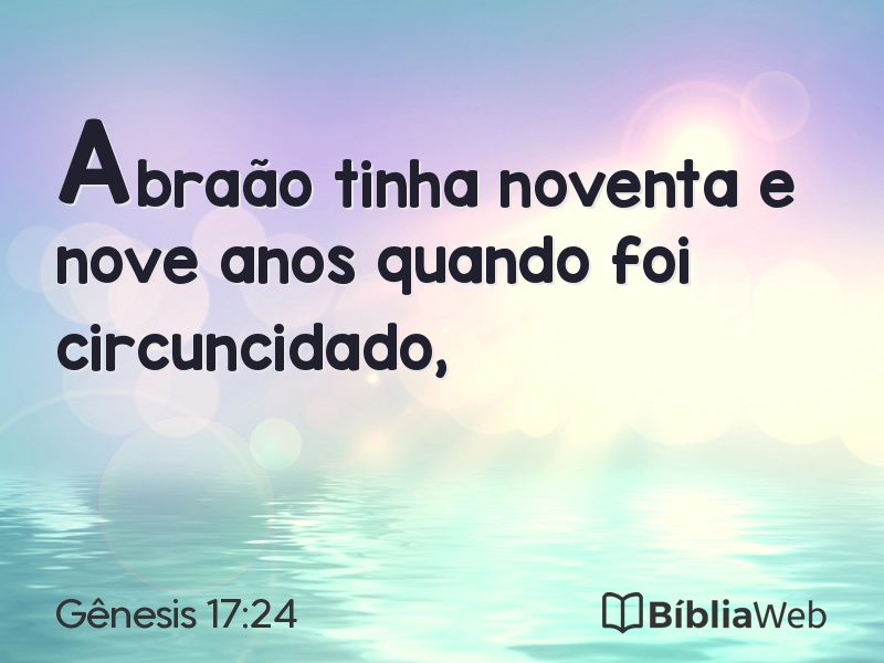 Gênesis 17:24 em imagem para compartilhar