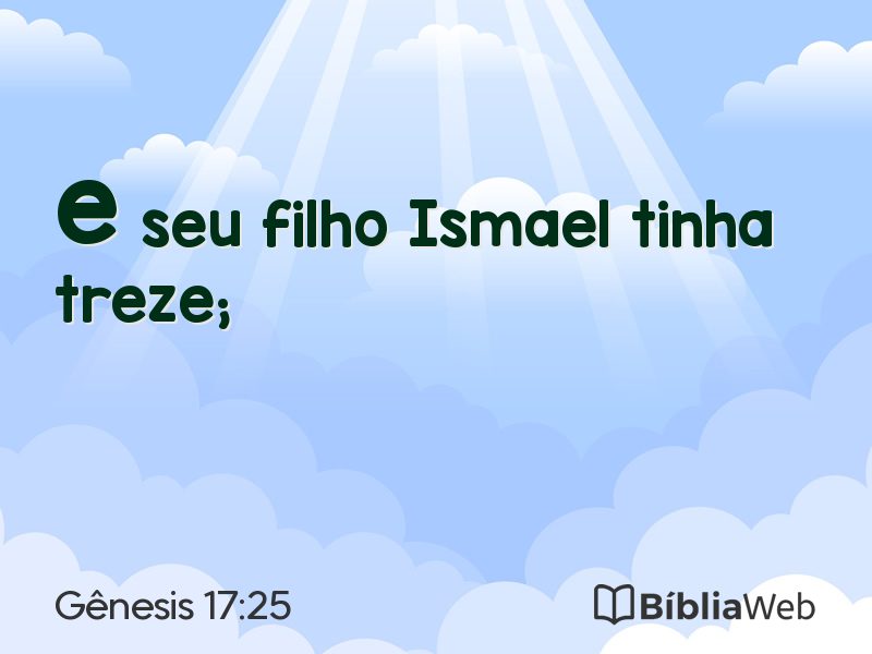 Gênesis 17:25 em imagem para compartilhar