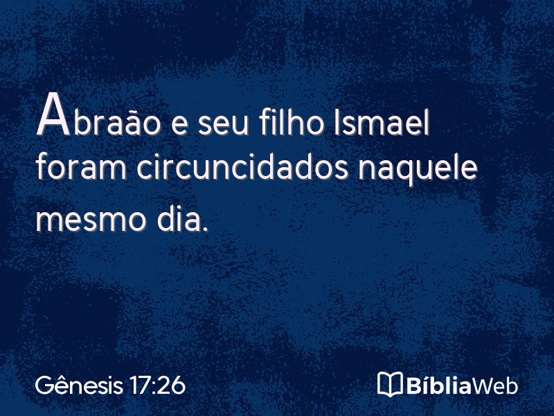 Gênesis 17:26 em imagem para compartilhar