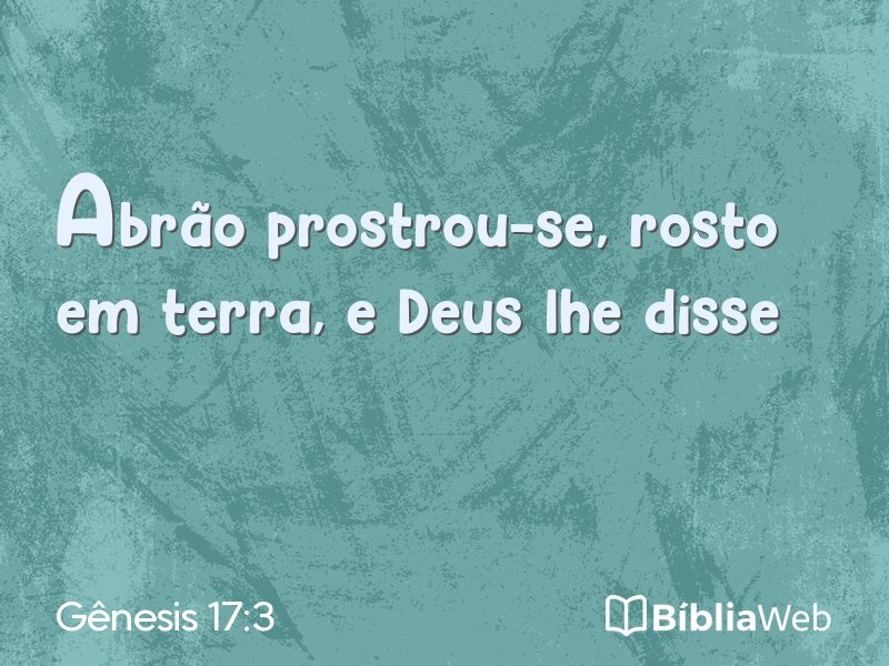 Gênesis 17:3 em imagem para compartilhar