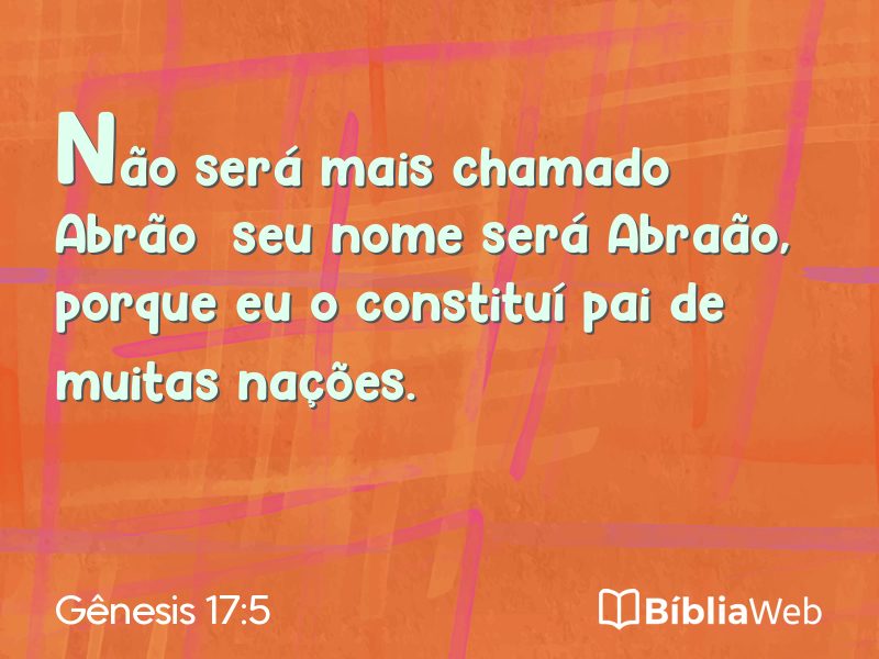 Gênesis 17:5 em imagem para compartilhar