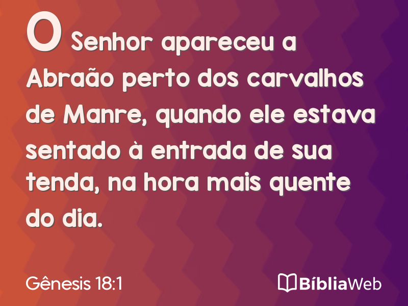 Gênesis 18:1 em imagem para compartilhar