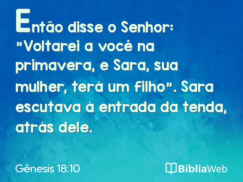 Gênesis 18:10 em imagem para compartilhar