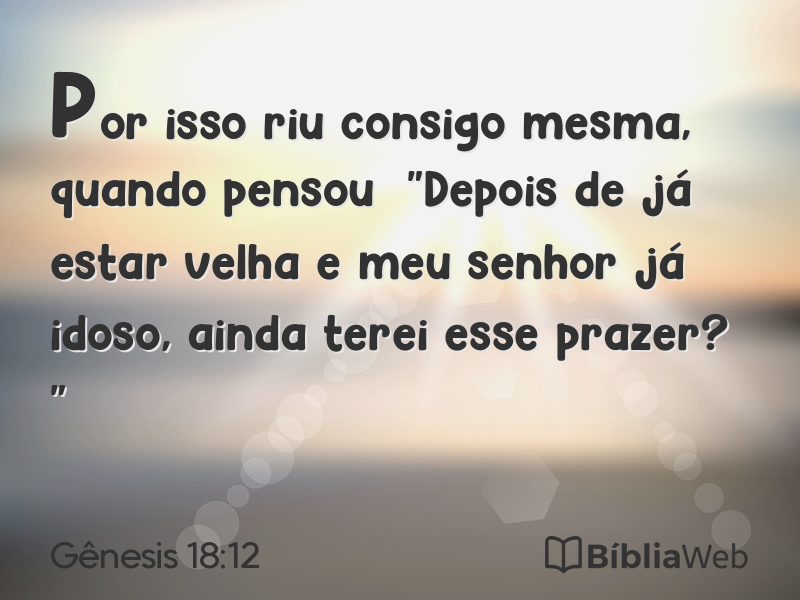 Gênesis 18:12 em imagem para compartilhar