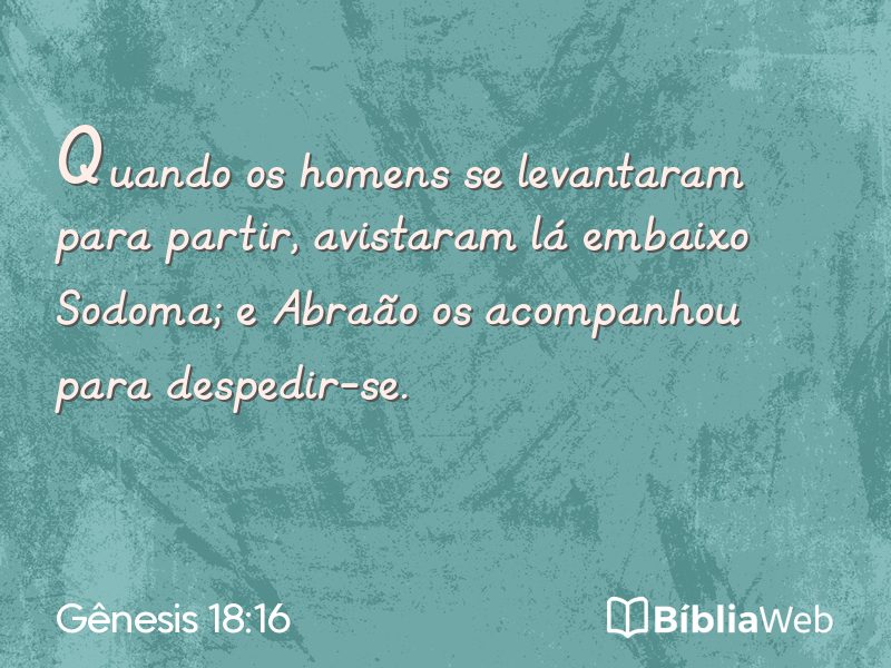 Gênesis 18:16 em imagem para compartilhar