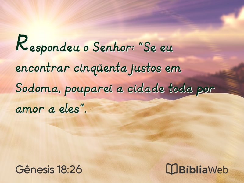 Gênesis 18:26 em imagem para compartilhar