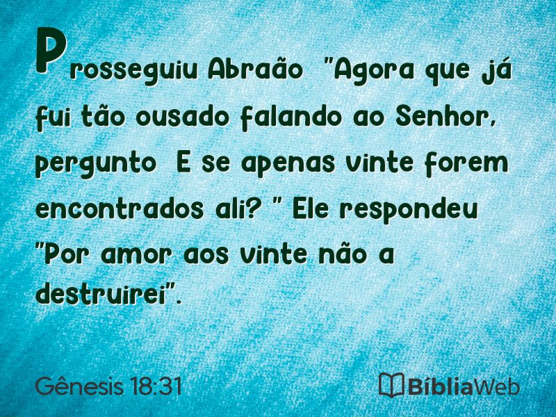 Gênesis 18:31 em imagem para compartilhar