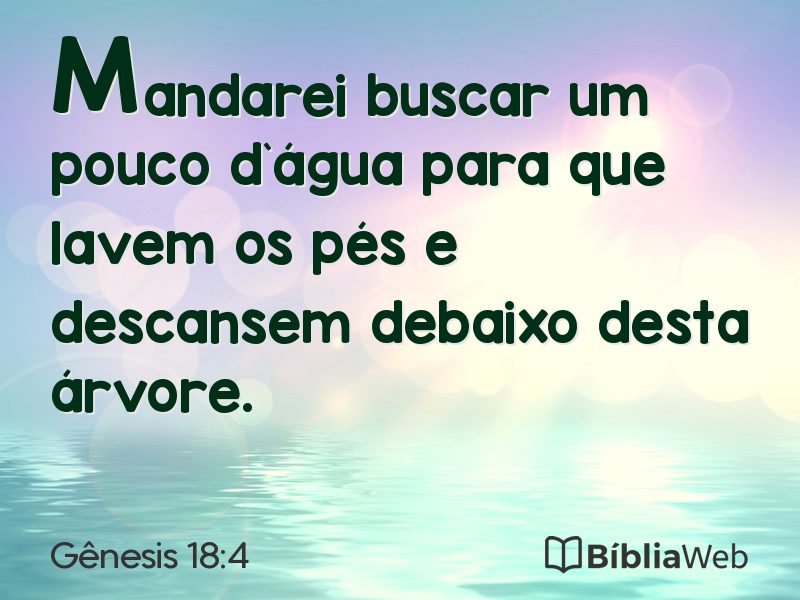 Gênesis 18:4 em imagem para compartilhar