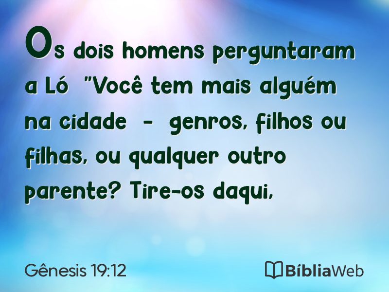 Gênesis 19:12 em imagem para compartilhar