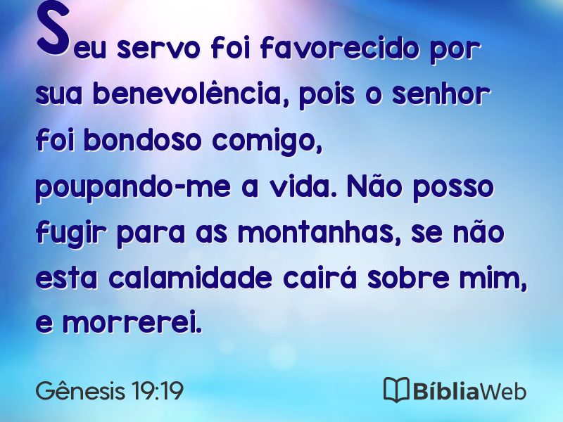 Gênesis 19:19 em imagem para compartilhar