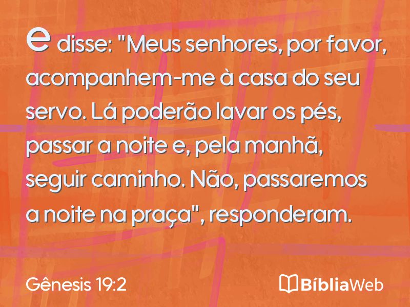 Gênesis 19:2 em imagem para compartilhar