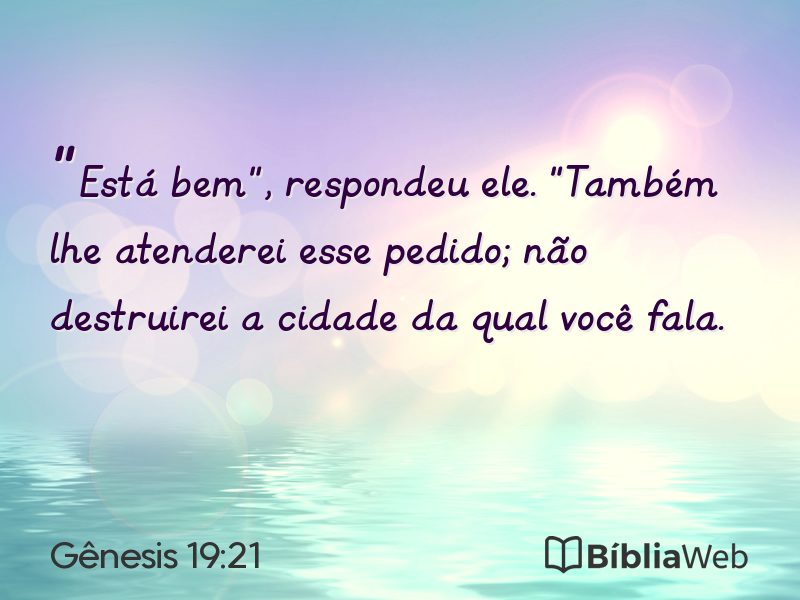 Gênesis 19:21 em imagem para compartilhar