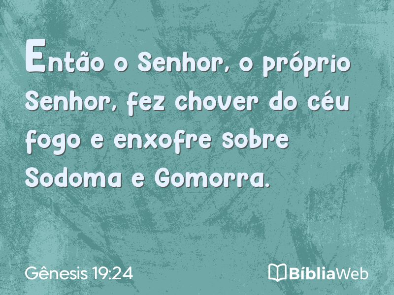 Gênesis 19:24 em imagem para compartilhar