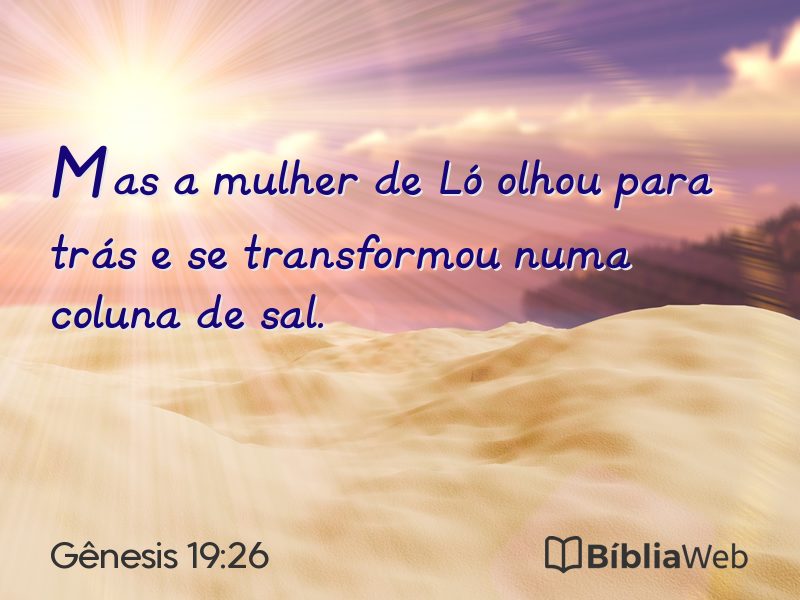 Gênesis 19:26 em imagem para compartilhar