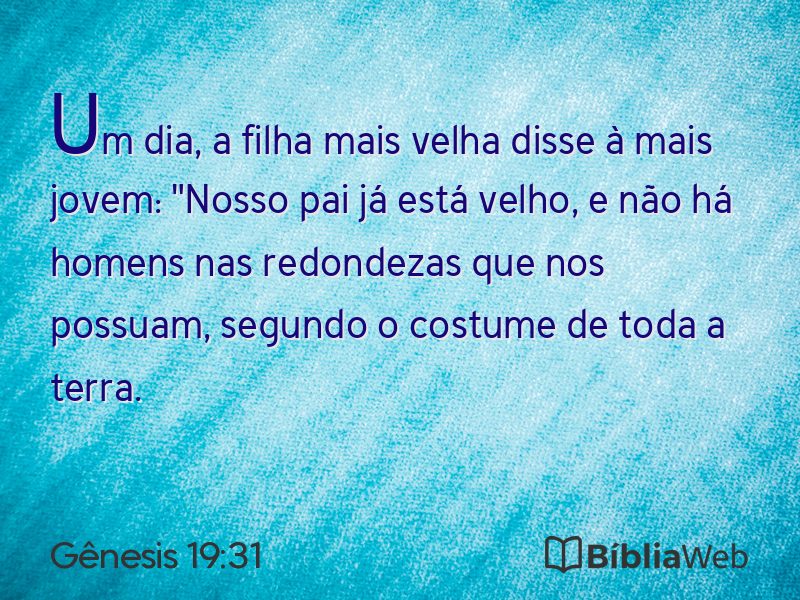 Gênesis 19:31 em imagem para compartilhar