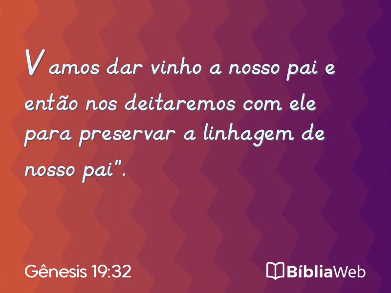 Gênesis 19:32 em imagem para compartilhar