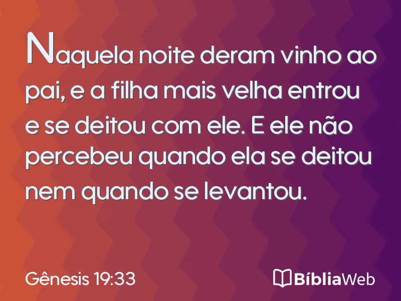 Gênesis 19:33 em imagem para compartilhar