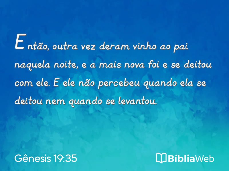Gênesis 19:35 em imagem para compartilhar
