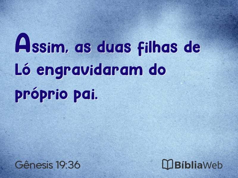 Gênesis 19:36 em imagem para compartilhar