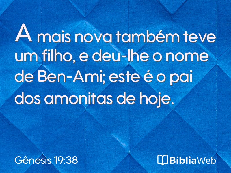Gênesis 19:38 em imagem para compartilhar