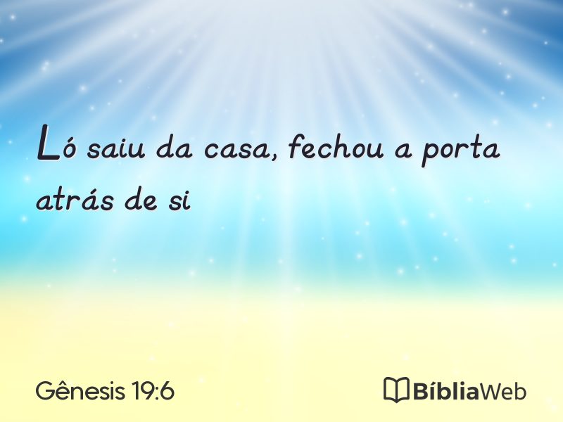 Gênesis 19:6 em imagem para compartilhar