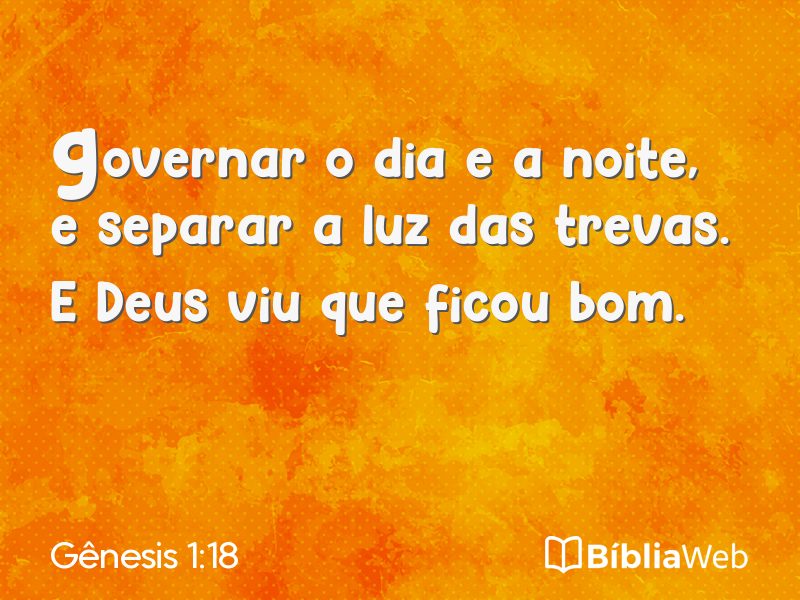Gênesis 1:18 em imagem para compartilhar