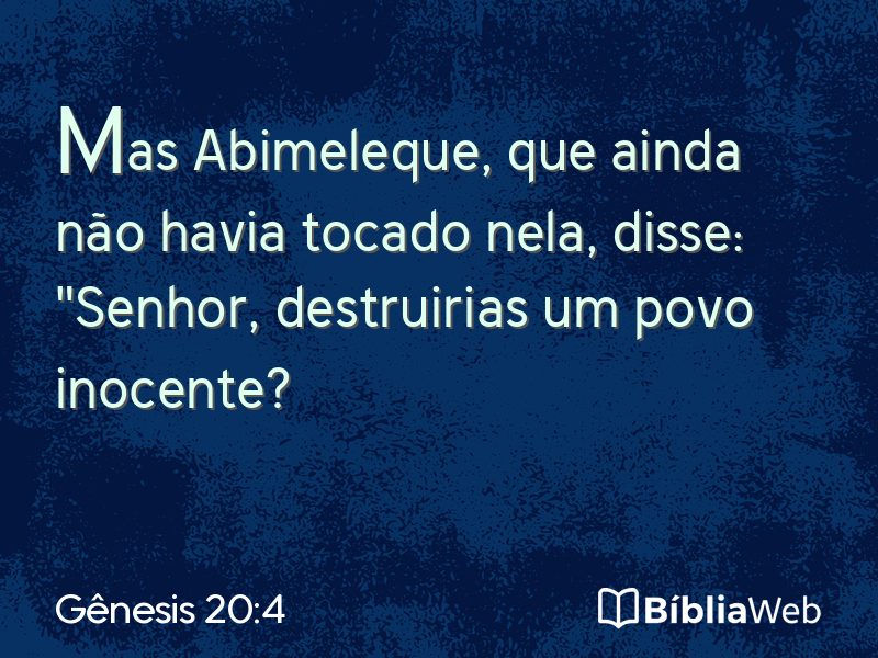 Gênesis 20:4 em imagem para compartilhar
