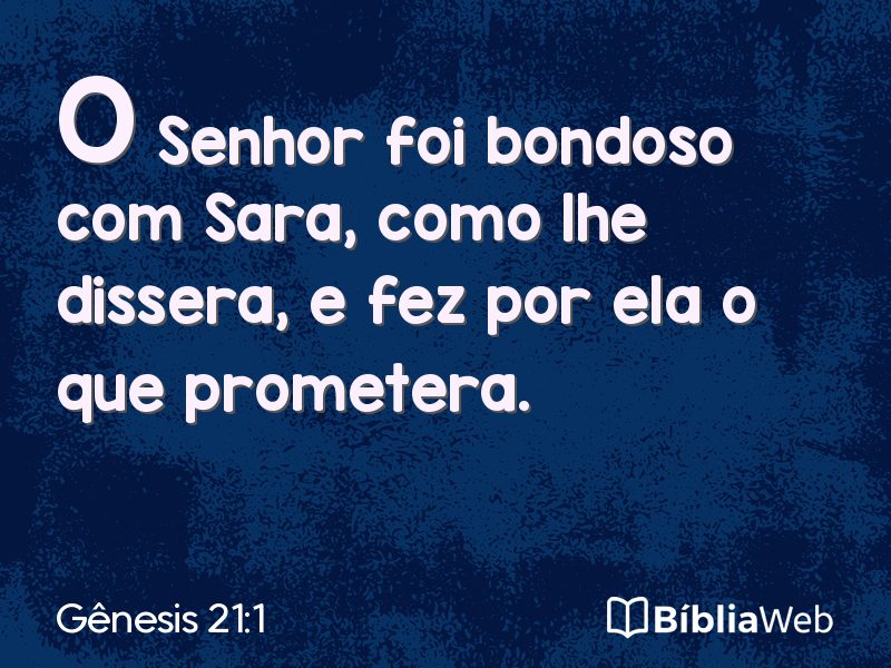 Gênesis 21:1 em imagem para compartilhar