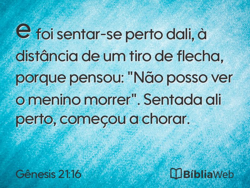 Gênesis 21:16 em imagem para compartilhar