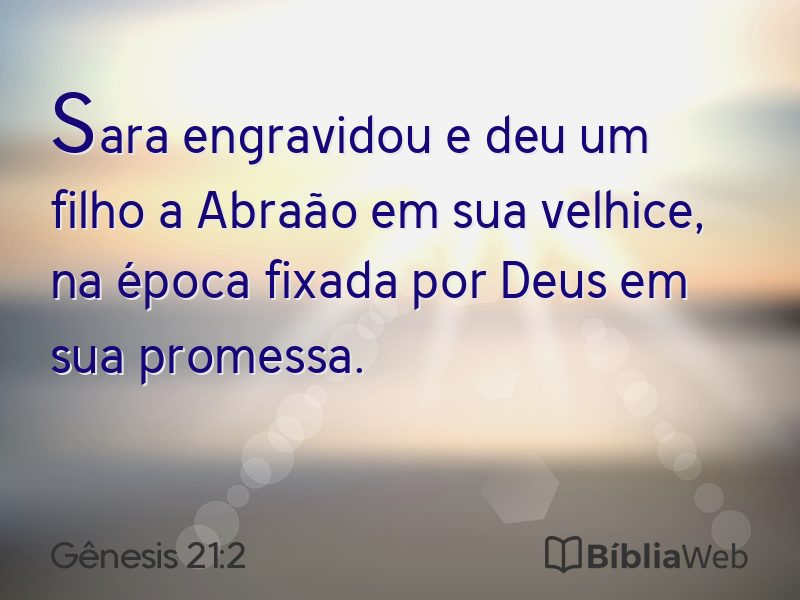 Gênesis 21:2 em imagem para compartilhar