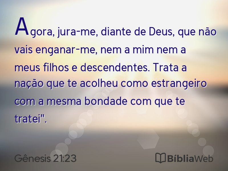Gênesis 21:23 em imagem para compartilhar