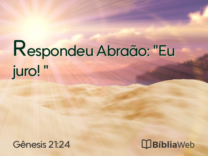 Gênesis 21:24 em imagem para compartilhar