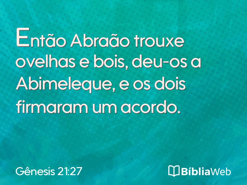 Gênesis 21:27 em imagem para compartilhar