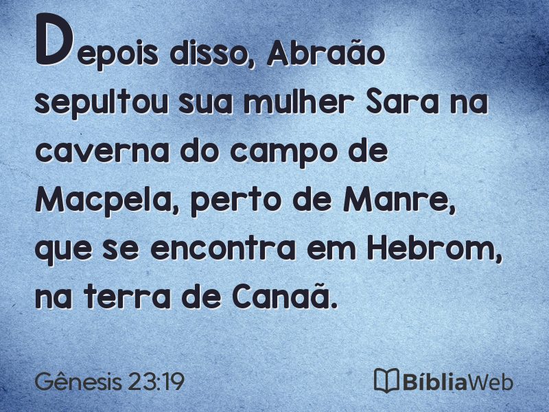 Gênesis 23:19 em imagem para compartilhar