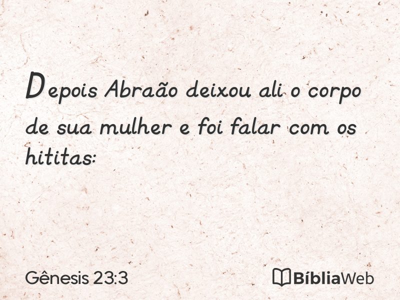 Gênesis 23:3 em imagem para compartilhar