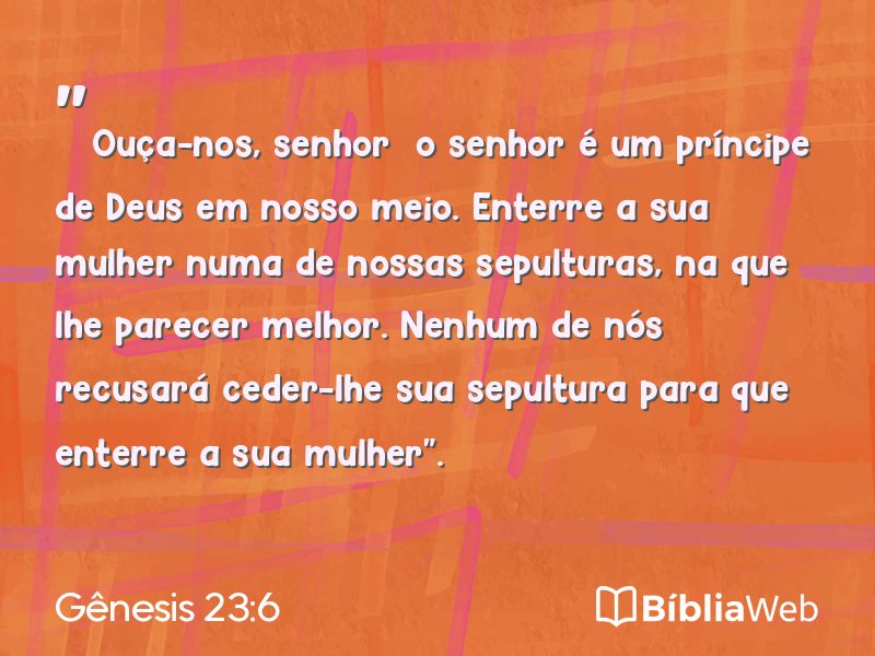 Gênesis 23:6 em imagem para compartilhar